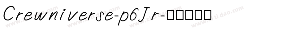 Crewniverse-p6Jr字体转换