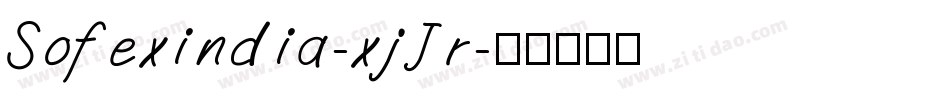 Sofexindia-xjJr字体转换