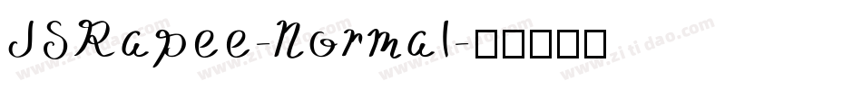 JSRapee-Normal字体转换