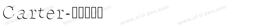 Carter字体转换
