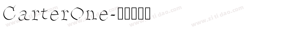 CarterOne字体转换