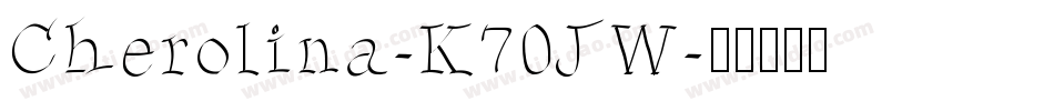 Cherolina-K70JW字体转换