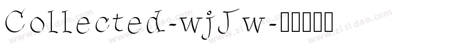 Collected-wjJw字体转换