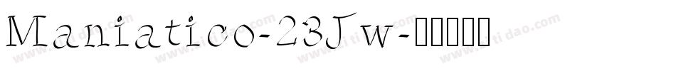 Maniatico-23Jw字体转换