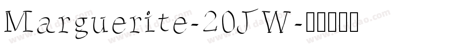 Marguerite-20JW字体转换
