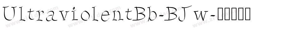 UltraviolentBb-BJw字体转换