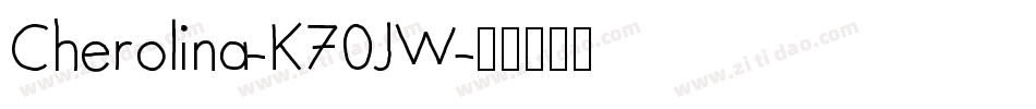 Cherolina-K70JW字体转换