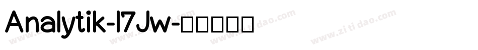 Analytik-l7Jw字体转换