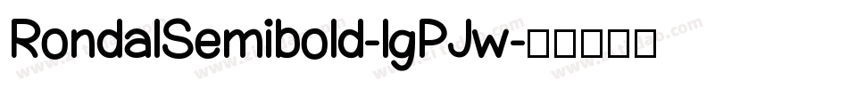 RondalSemibold-lgPJw字体转换