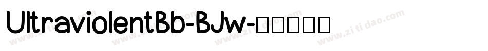 UltraviolentBb-BJw字体转换