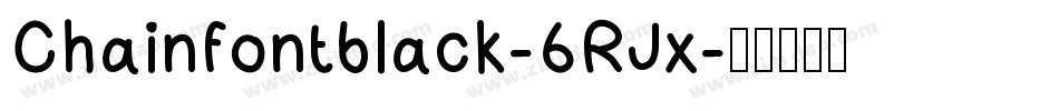Chainfontblack-6RJx字体转换