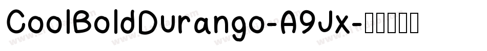 CoolBoldDurango-A9Jx字体转换