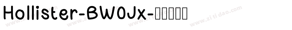 Hollister-BW0Jx字体转换