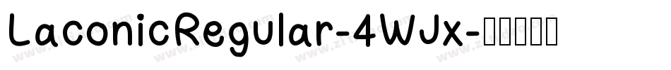 LaconicRegular-4WJx字体转换