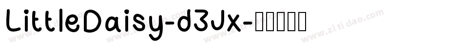 LittleDaisy-d3Jx字体转换
