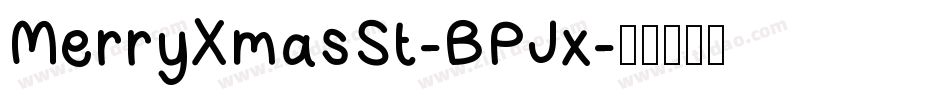MerryXmasSt-BPJx字体转换