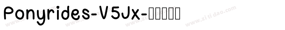 Ponyrides-V5Jx字体转换