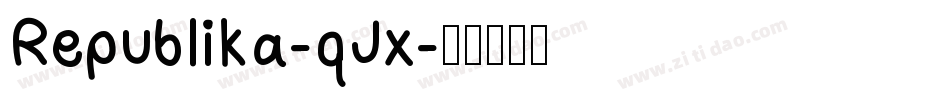Republika-qJx字体转换