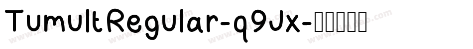 TumultRegular-q9Jx字体转换