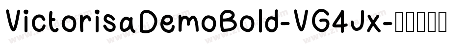 VictorisaDemoBold-VG4Jx字体转换