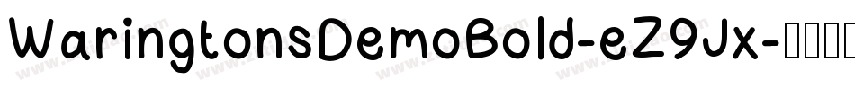 WaringtonsDemoBold-eZ9Jx字体转换