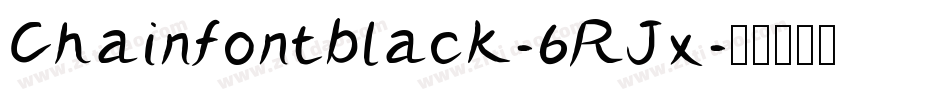 Chainfontblack-6RJx字体转换