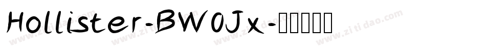 Hollister-BW0Jx字体转换