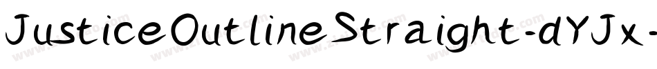 JusticeOutlineStraight-dYJx字体转换 JusticeOutlineStraight-dYJx字体转换