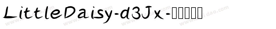 LittleDaisy-d3Jx字体转换
