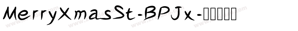MerryXmasSt-BPJx字体转换