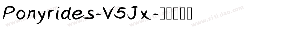Ponyrides-V5Jx字体转换