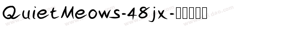 QuietMeows-48jx字体转换