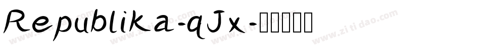 Republika-qJx字体转换