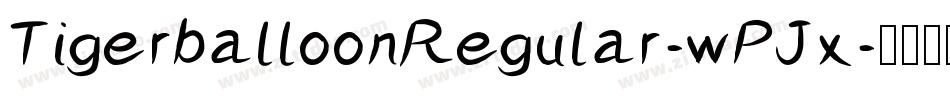 TigerballoonRegular-wPJx字体转换