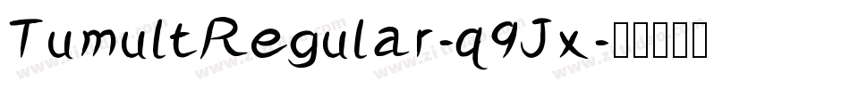 TumultRegular-q9Jx字体转换