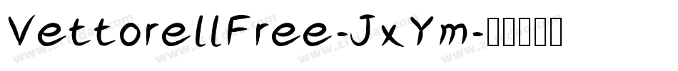 VettorellFree-JxYm字体转换