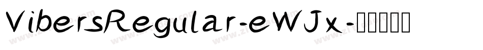 VibersRegular-eWJx字体转换