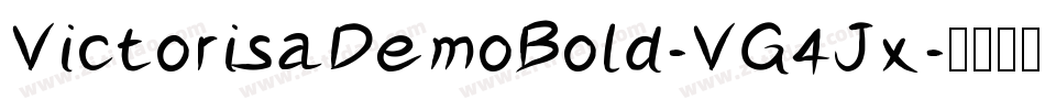 VictorisaDemoBold-VG4Jx字体转换