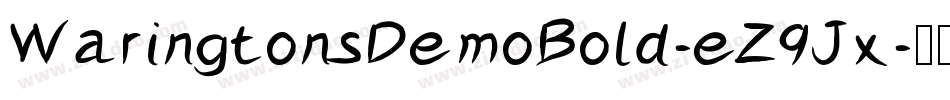 WaringtonsDemoBold-eZ9Jx字体转换
