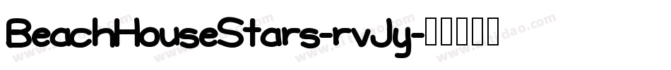 BeachHouseStars-rvJy字体转换