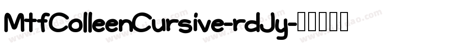 MtfColleenCursive-rdJy字体转换