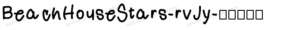 BeachHouseStars-rvJy字体转换