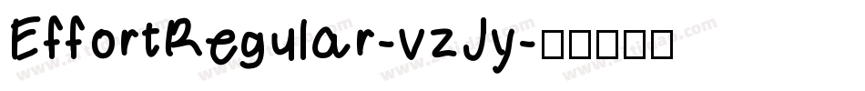 EffortRegular-vzJy字体转换