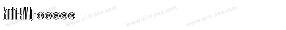 Gandhi-9YMJy字体转换