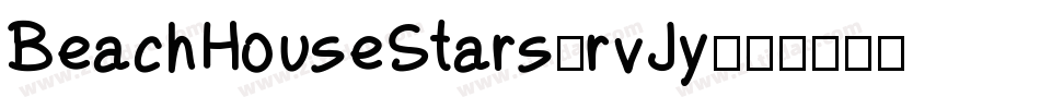 BeachHouseStars-rvJy字体转换