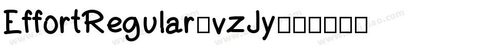 EffortRegular-vzJy字体转换