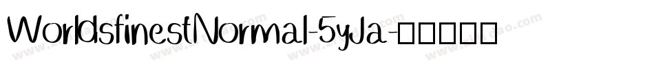 WorldsfinestNormal-5yJa字体转换