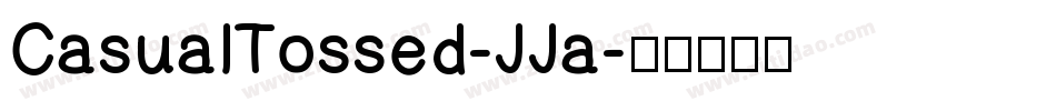 CasualTossed-JJa字体转换