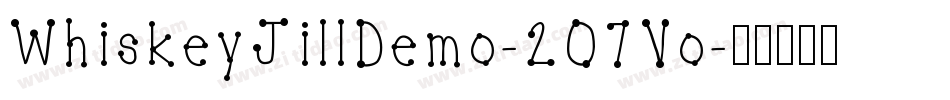WhiskeyJillDemo-2O7Vo字体转换