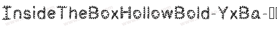 InsideTheBoxHollowBold-YxBa字体转换